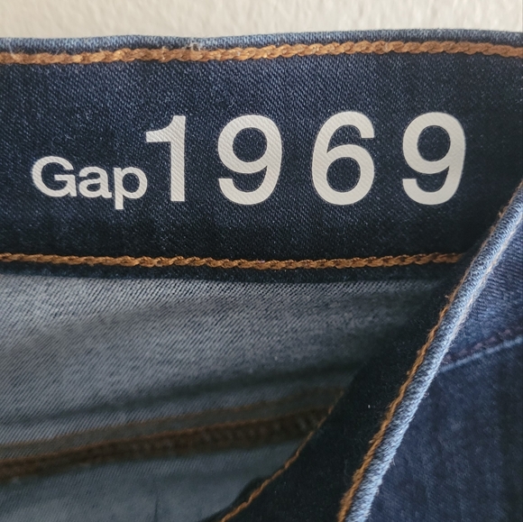 Vtg GAP 1969 legging jean zipper detailed denim Women's size 6R. Blue jean. - Picture 8 of 10